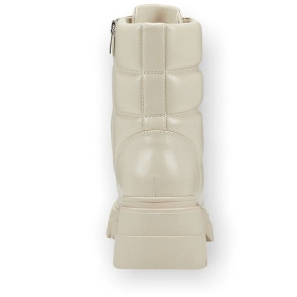 Women's Amita Lug Sole Lace Up Hiker Beige Booties, Size 10 NWOT - Picture 2 of 5